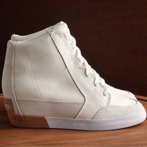Women's Sorel White High-Top Sneakers